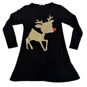 Mon Ami Glitter Reindeer‎ Holiday Dress
Size: 6 (Fits approx. 5–6Y)